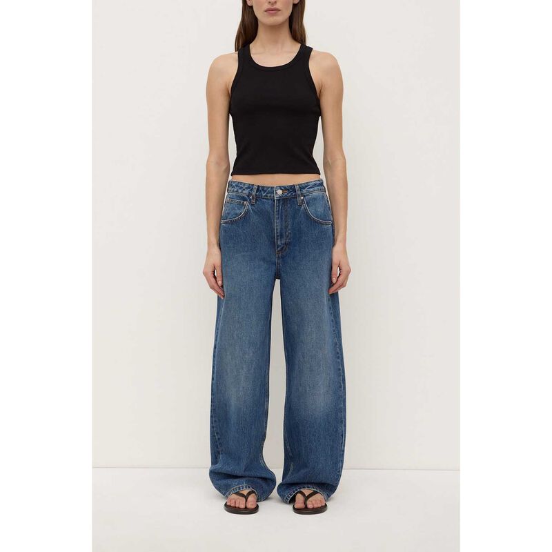 Assembly Label Low Curve Mid Rise Jean Mid Blue image number 3